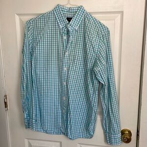 Blue Plaid J. Crew Button Down Size M